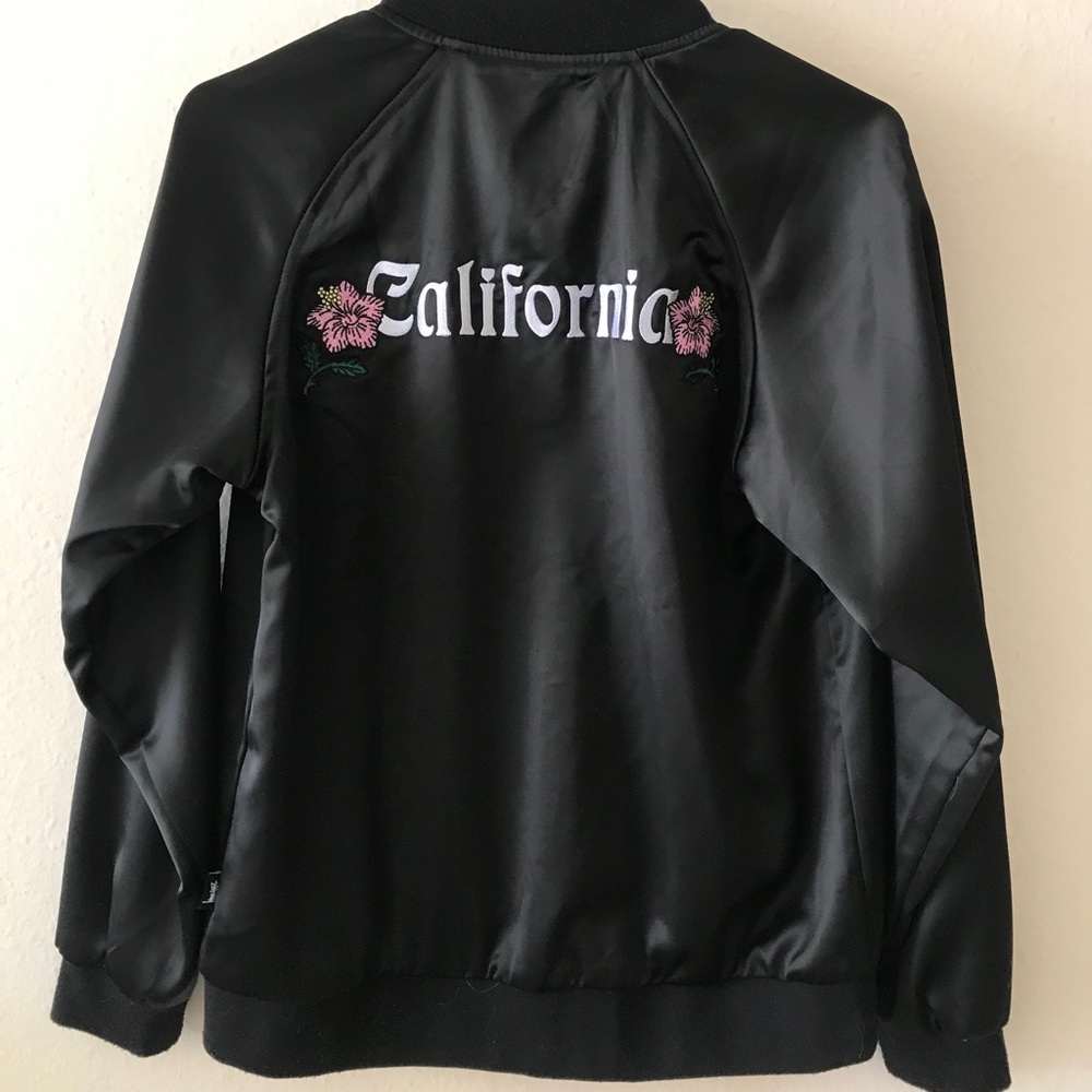 Stussy California Black Satin Jacket